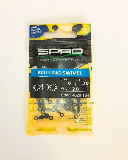 Spro Angelwirbel Rolling Swivel Größe 6 - 30 kg Tragkraft 20 Stück im SB Pack