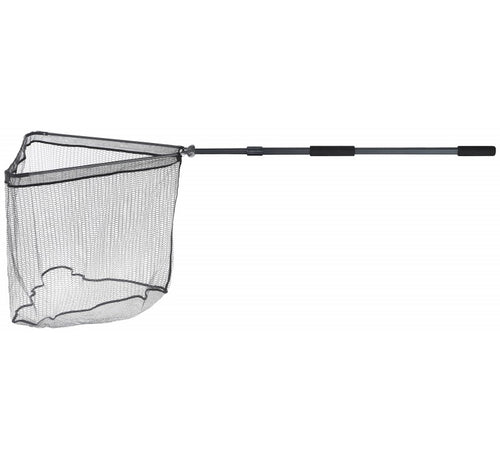 Balzer Metallica Kescher XTra Strong Unterfangkescher 2teilig teleskopierbar 2,2 Meter Armlänge 70 cm gummiertes Keschernetz
