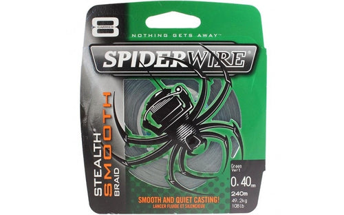 Berkley Spider Wire Stealth Smooth 8 Tresse 0,12 mm 10,7 kg ligne de pêche tressée 8 brins vert mousse au mètre