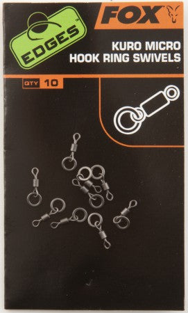 FOX Edges Kuro Micro Hook Ring Swivels - Émerillons à anneau pour hameçon