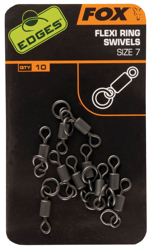 Fox Edges Flexi Ring Swivels Größe 7