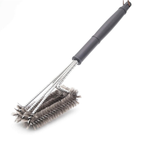 Brosse de nettoyage pour barbecue 16 * 9 cm, adaptée à toutes les grilles telles que les grilles en fonte, émaillées ou en acier inoxydable