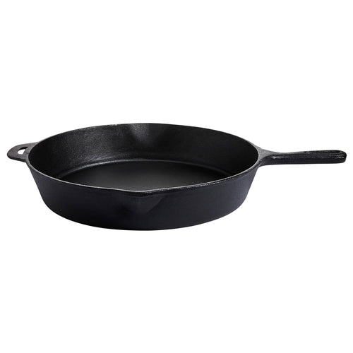 Poêle en fonte 30 cm, hauteur 5,5 cm, 3 litres, 3,8 kg pour barbecue au charbon de bois, barbecue à gaz, induction et four