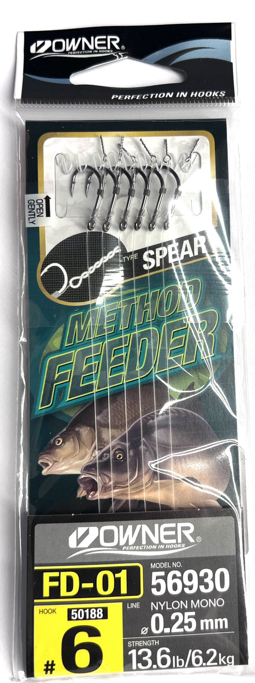 Owner-method-feeder-vorfachhaken-6-stueck-mit-speer