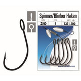 Spinner/Blinker Einzelhaken Öhrhaken für Spinner Größe 1/0 5 Stück