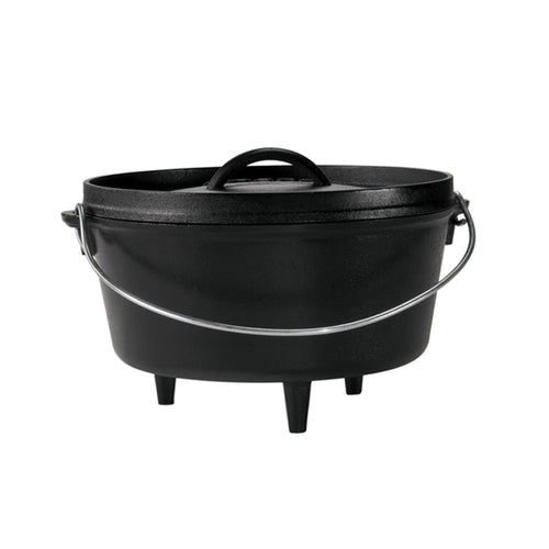 Dutch Oven Lodge 7,6 litres, 30,5 cm de diamètre avec couvercle, idéal pour le barbecue, la cuisine et la pâtisserie