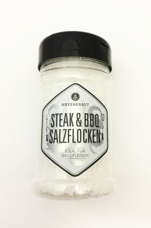 Flocons de sel pour steak et barbecue, sel Ankerkraut idéal pour les grillades, 190 grammes