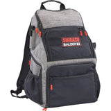 Shirasu Angelrucksack mit Angelzubehörboxen 49 x 35 x 21cm mit 2 Zubehörboxen und 2 Zangenhalter für Angelzangen