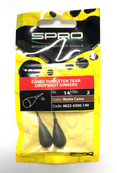 Plombs Dropshot Tungstène Spro 14 grammes, lot de 2