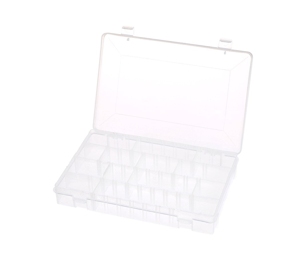 Balzer Kunstköderbox 28 * 18 * 4,5 cm Angelgerätebox Angelzubehörbox transparent