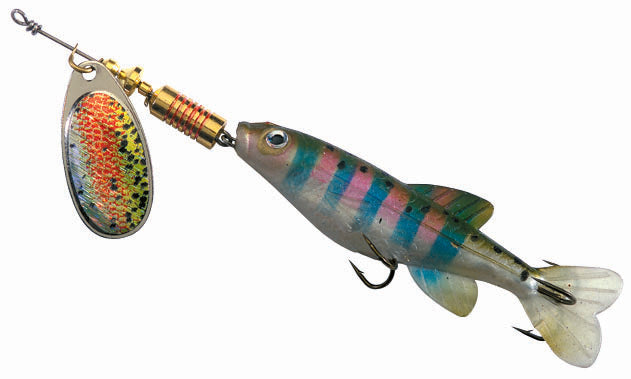 Balzer Colonel Z Minnow Original Spinner mit Gummifisch bestückt