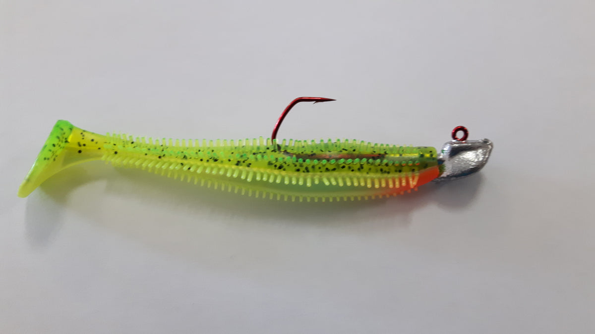 Leurre souple Lemon Tiger Shad prémonté