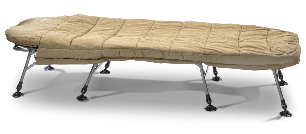 Anaconda 4-Season Bed Chair Angelliege mit Schlafsack