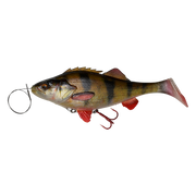 Savage Gear 4D Perch Shad 20 cm leurre souple 100 grammes coloris Thru Perch