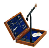 Kit de montage de mouches en boîte en bois avec outils de montage, étau inclus