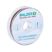 Bas de ligne en acier Balzer, 7x7 brins, résistance 9 kg, 5 mètres