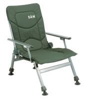 Chaise de pêche à la carpe DAM avec accoudoirs
