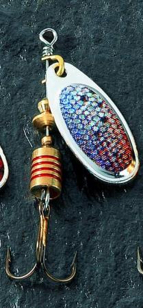 Cuillère tournante classique Truite arc-en-ciel, leurre de pêche pour truite, perche et carnassiers
