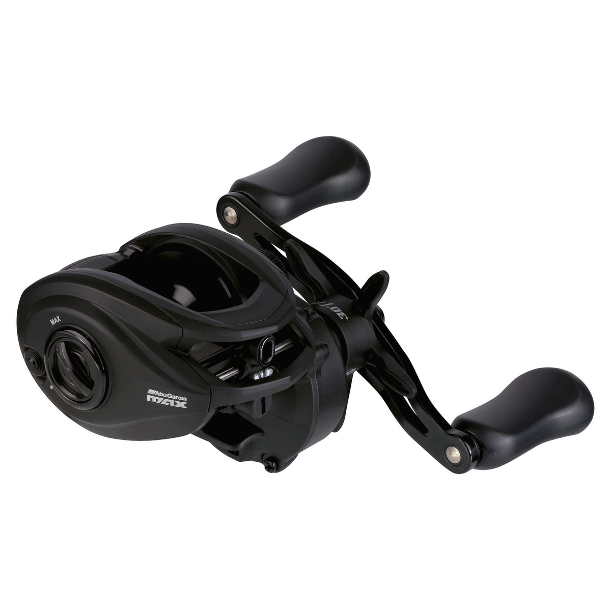 Abu Garcia Max5 LP-L 300 große Baitcast Angelrolle in kräftiger Bauweise 5 Kugellager 6,4:1 75 cm Einzug 9 kg Bremse 0,35 mm 190 Meter