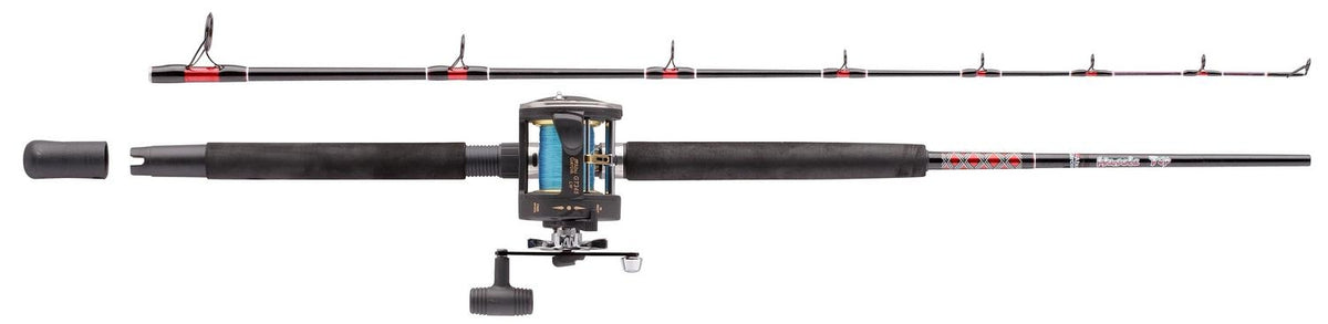 Abu Garcia Meeresangelkomplett Set Angelset mit Angelrolle Angelschnur Angelrute 15 - 40 lbs. 0,94 Meter Transport