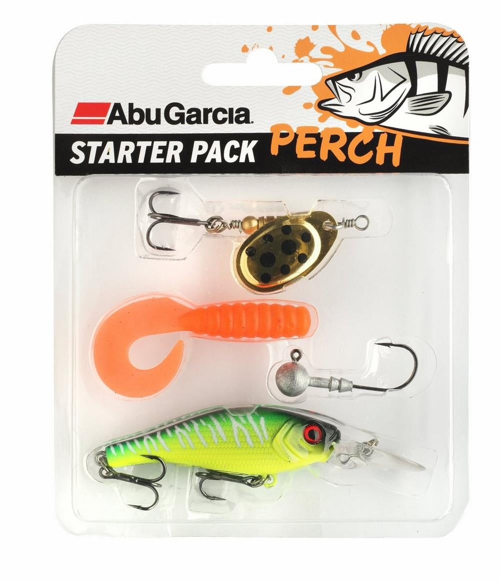 Abu Garcia Starter Pack Perch Barsch Angelköder Set 4 Angelköder für Barsch und Forelle