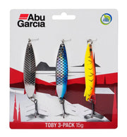 Abu Garcia Toby Blinker 12 Gramm 3er Pack Angelköder Blinker Raubfischköder im fängigen 3er Set zum Angeln auf Raubfische