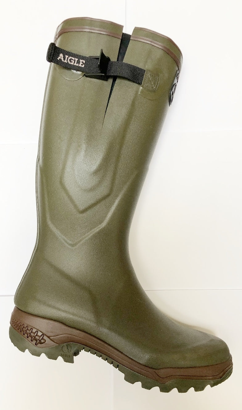 Bottes en caoutchouc naturel Aigle Parcours 2 Vario, taille 43, avec tige réglable