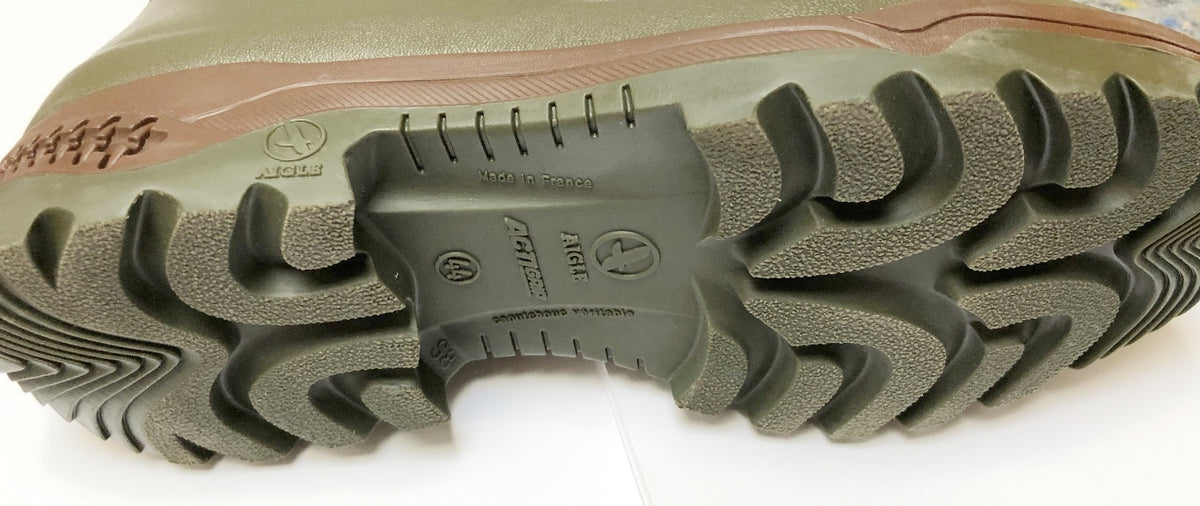 Bottes en caoutchouc naturel Aigle Parcours 2 Vario, taille 43, avec tige réglable