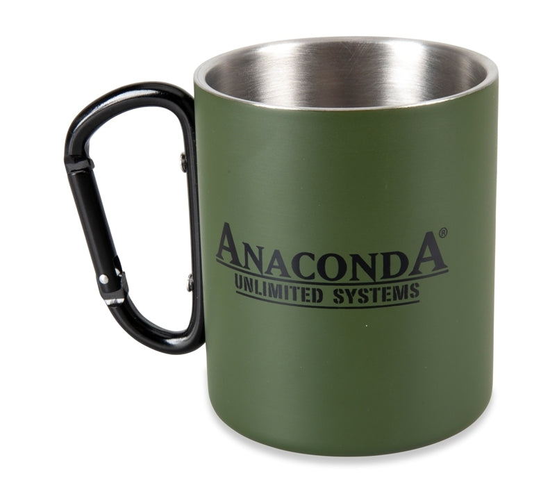 Anaconda Carabiner Mug 250ml Stainless Steel Tasse für Angler
