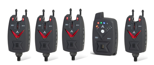 Set détecteurs de touches Anaconda TSR 2Way 4+1 rouge, vert, bleu, jaune pour la pêche
