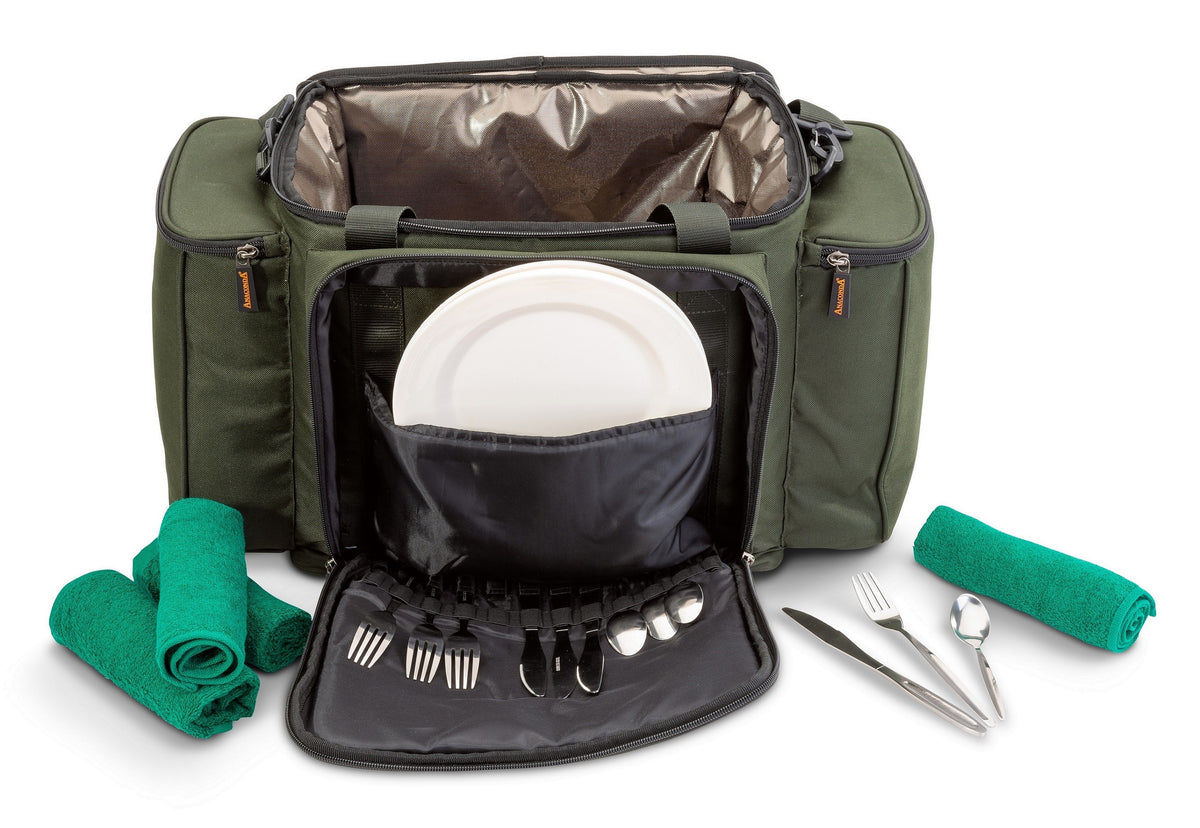ANACONDA Catering Bag Kühltasche und Picknicktasche mit Kühlfach und Picknickzubehör