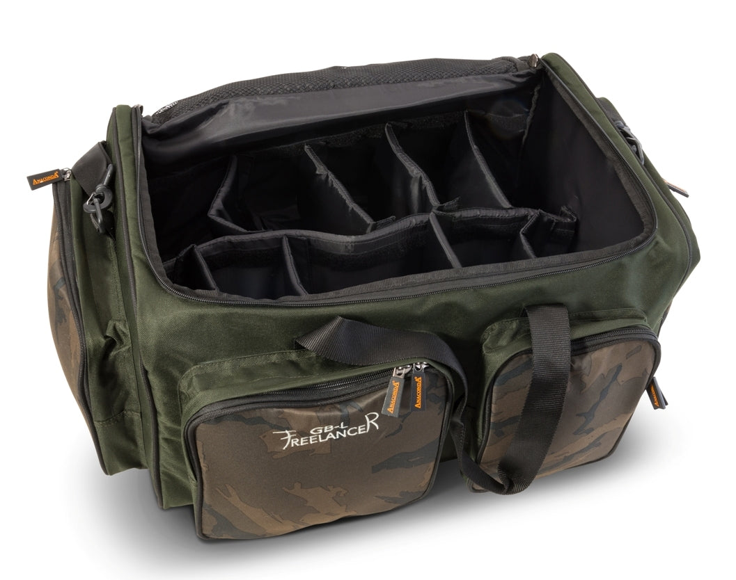 Anaconda Freelancer Gear Bag Large Sac de pêche pour accessoires de pêche Dimensions intérieures : 54 x 32 x 35 cm