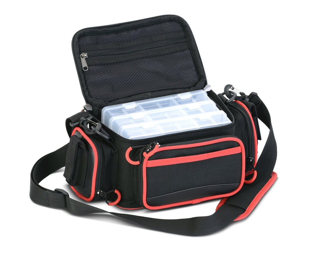 Iron Claw SF Swing XL Angeltasche für Angelzubehör mit 3 Angelköderboxen inklusive 32 * 19 * 16 cm