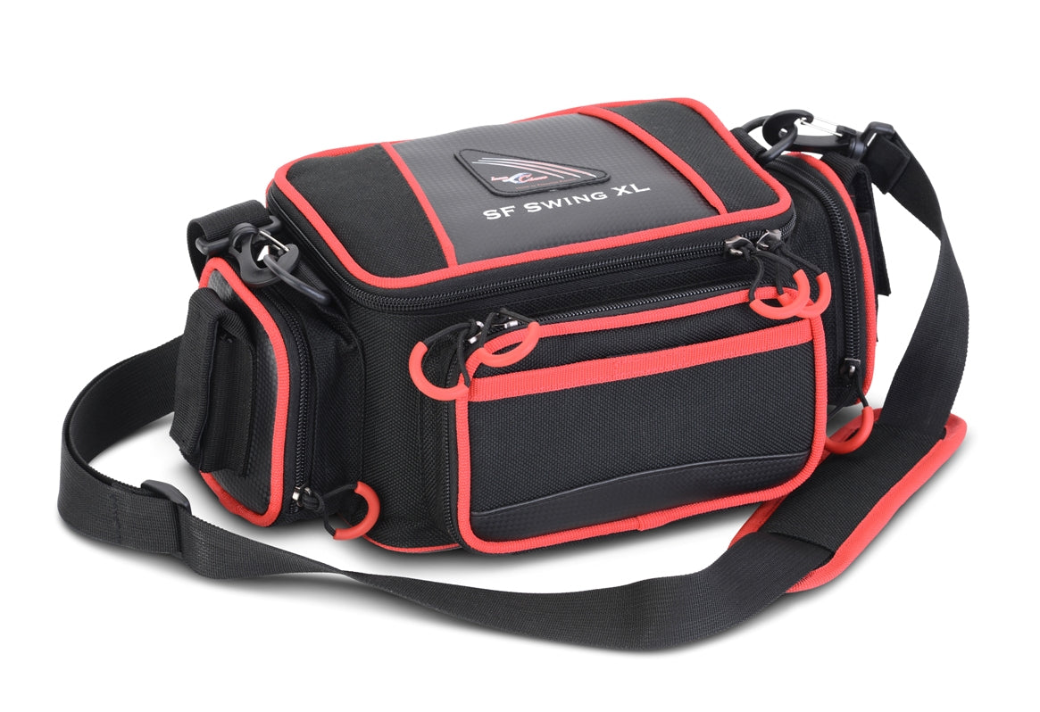 Iron Claw SF Swing XL Angeltasche für Angelzubehör mit 3 Angelköderboxen inklusive 32 * 19 * 16 cm