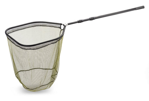 Épuisette Saenger Big Fish Scoop en 2 parties, 50x60 cm, profondeur de filet 50 cm, télescopique de 1,87 à 2,95 m