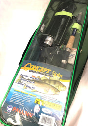 Kit complet de pêche au lancer pour truite et perche avec moulinet et canne à pêche