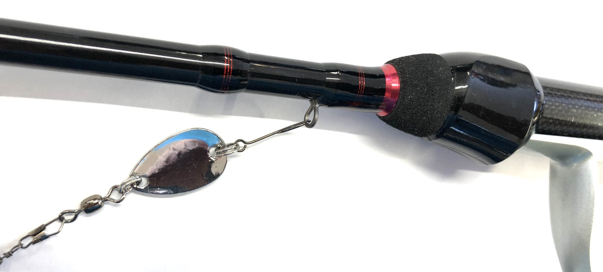 Ensemble de pêche au lancer avec canne, moulinet, fil, leurres, 2,1 mètres jusqu'à 8 grammes, moulinet avec 5 roulements à billes et bobine de rechange