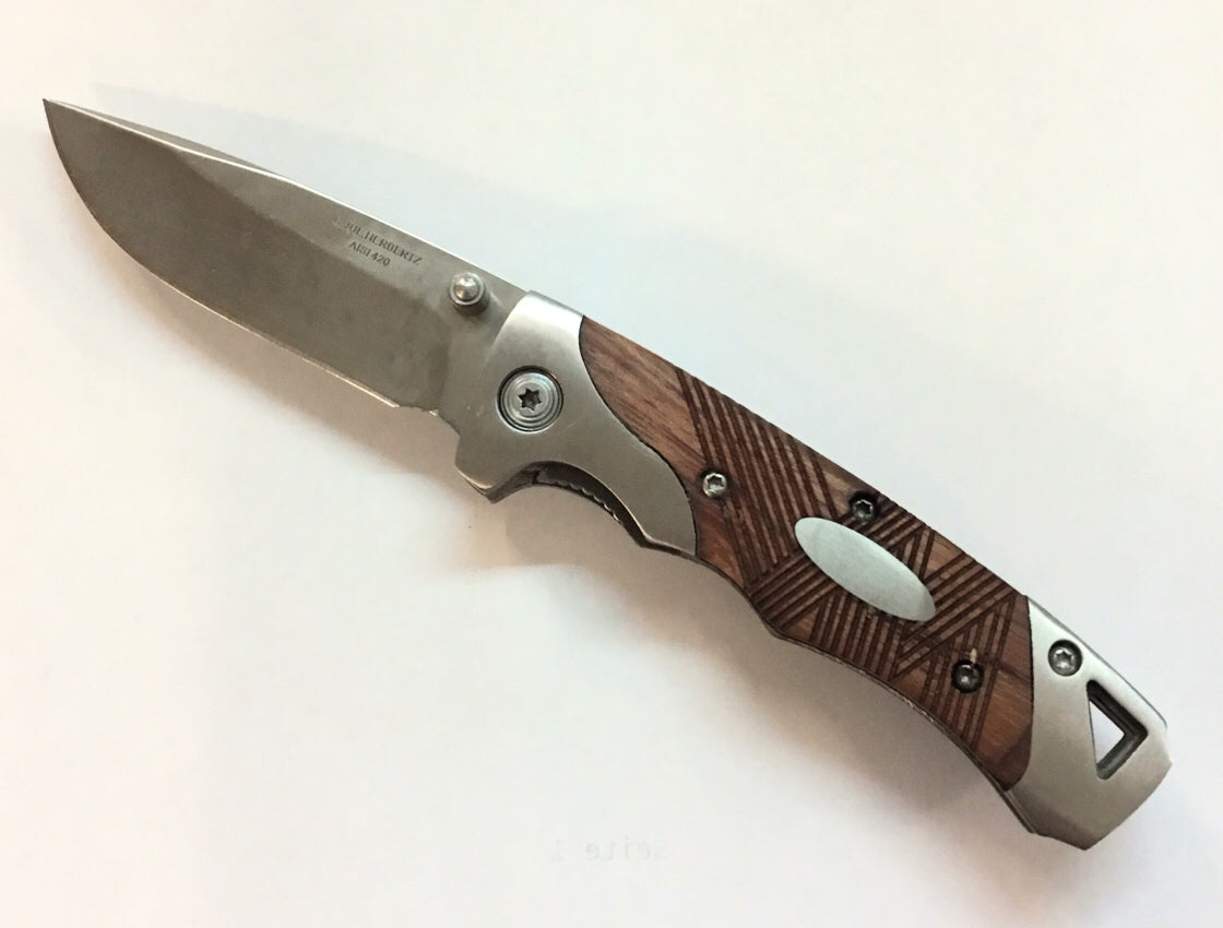 Anglermesser mit Rosenholzgriff