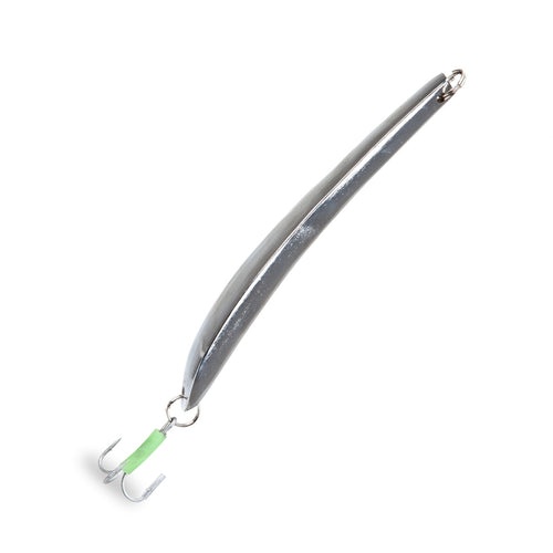 Leurre de mer Aquantic Banana Pilker 200 grammes chrome
