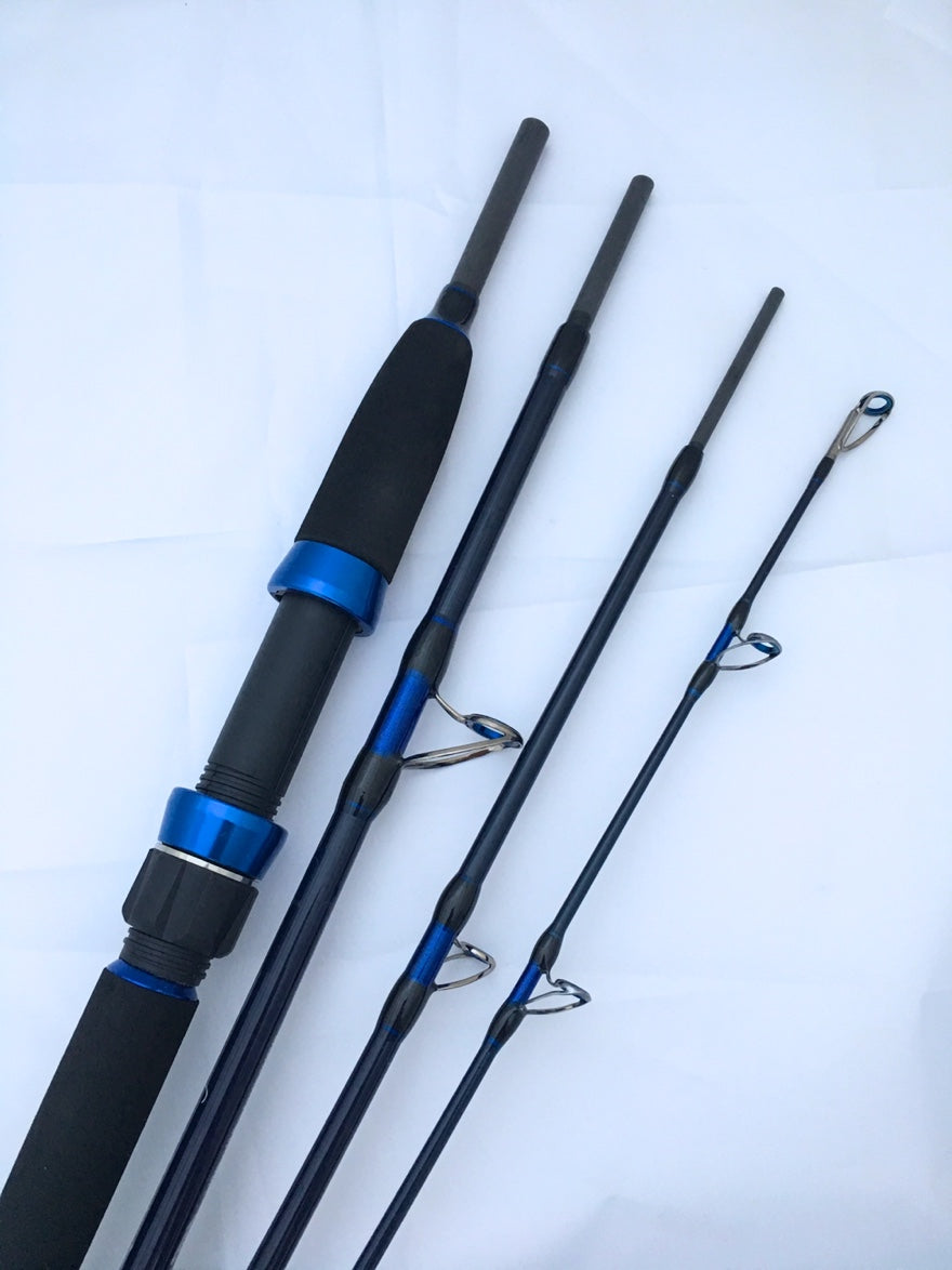 Canne de voyage pour bateau Aquantic Target Travel, canne de mer, canne à pêche, canne de voyage 2,1 mètres 30 lb