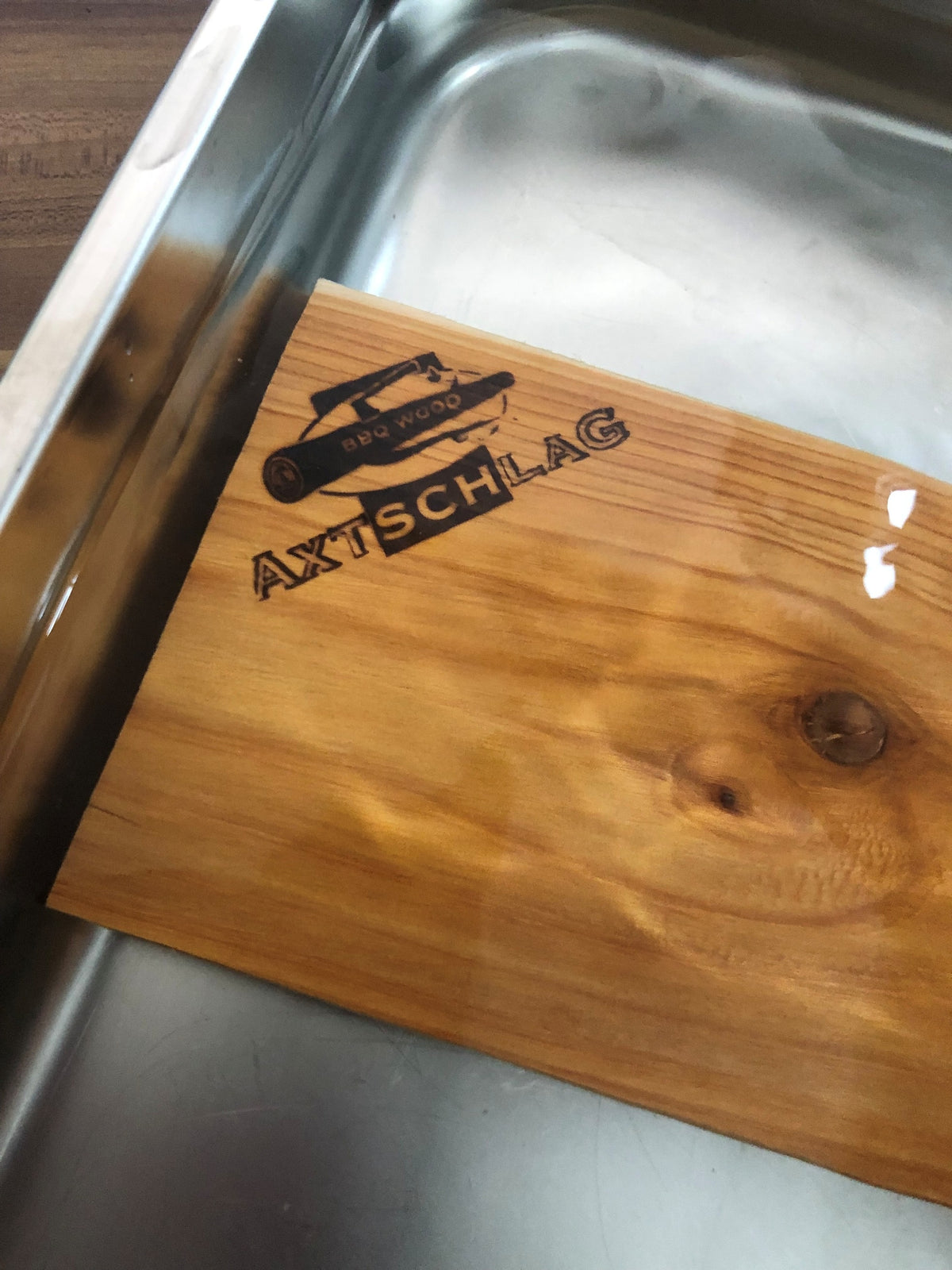 Axtschlag Planche à barbecue en bois de cerisier, 2 pièces, 40 * 15 * 11 mm