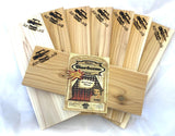 Axtschlag Barbecue Wood Plank Red Cedar Wood 8 Stück 30 * 11 * 11 mm