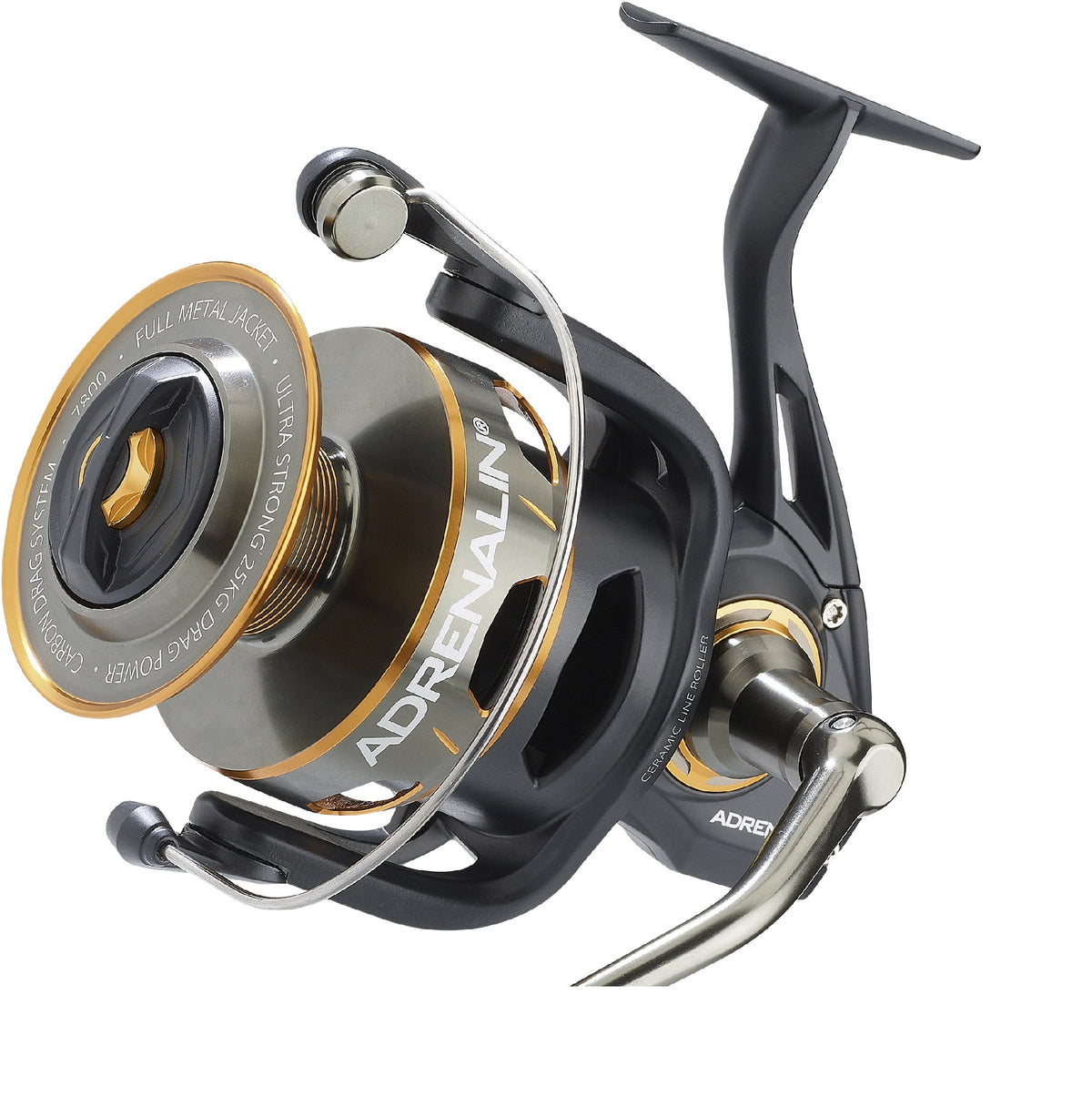 Moulinet de pêche Balzer Adrenalin 7800 pour gros poissons, 7 roulements à billes, capacité de ligne 270 mètres 0,50 mm