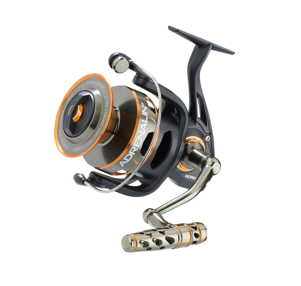 Moulinet de pêche Balzer Adrenalin 7800 pour gros poissons, 7 roulements à billes, capacité de ligne 270 mètres 0,50 mm