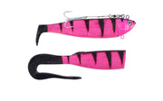Adrenalin Arctic Shad rose-noir Fireshark 300 grammes 22 cm avec queue de rechange leurre de pêche leurre marin