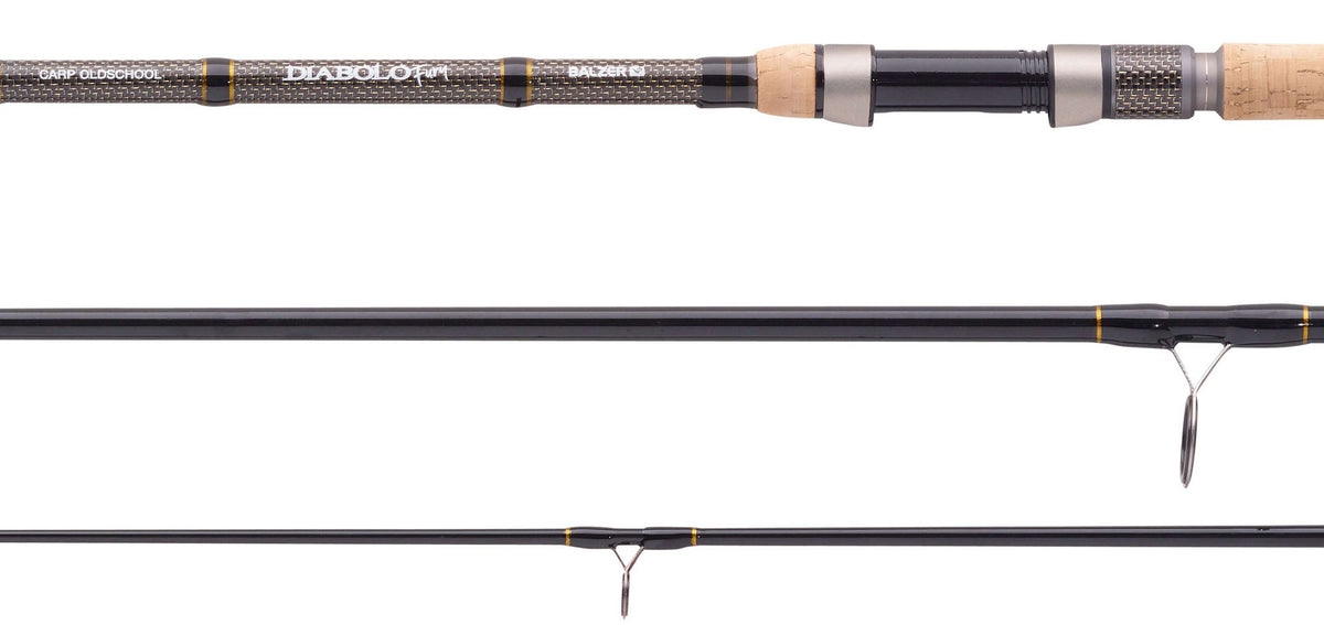 Balzer Diabolo Fury Carp Oldscool 3,6 Meter 3 lbs Wurfgewicht 330 Gramm 3teilig 1,27 Meter Transport Korkgriff