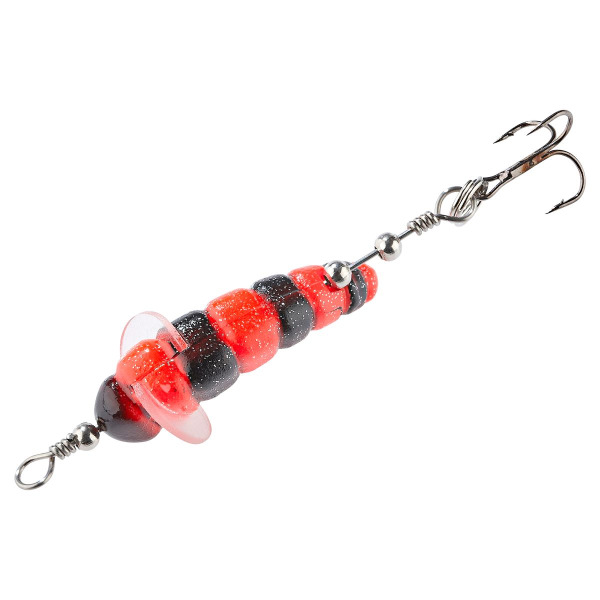 Leurre de pêche à la truite Balzer Killer Made Spinning Maggot rouge noir