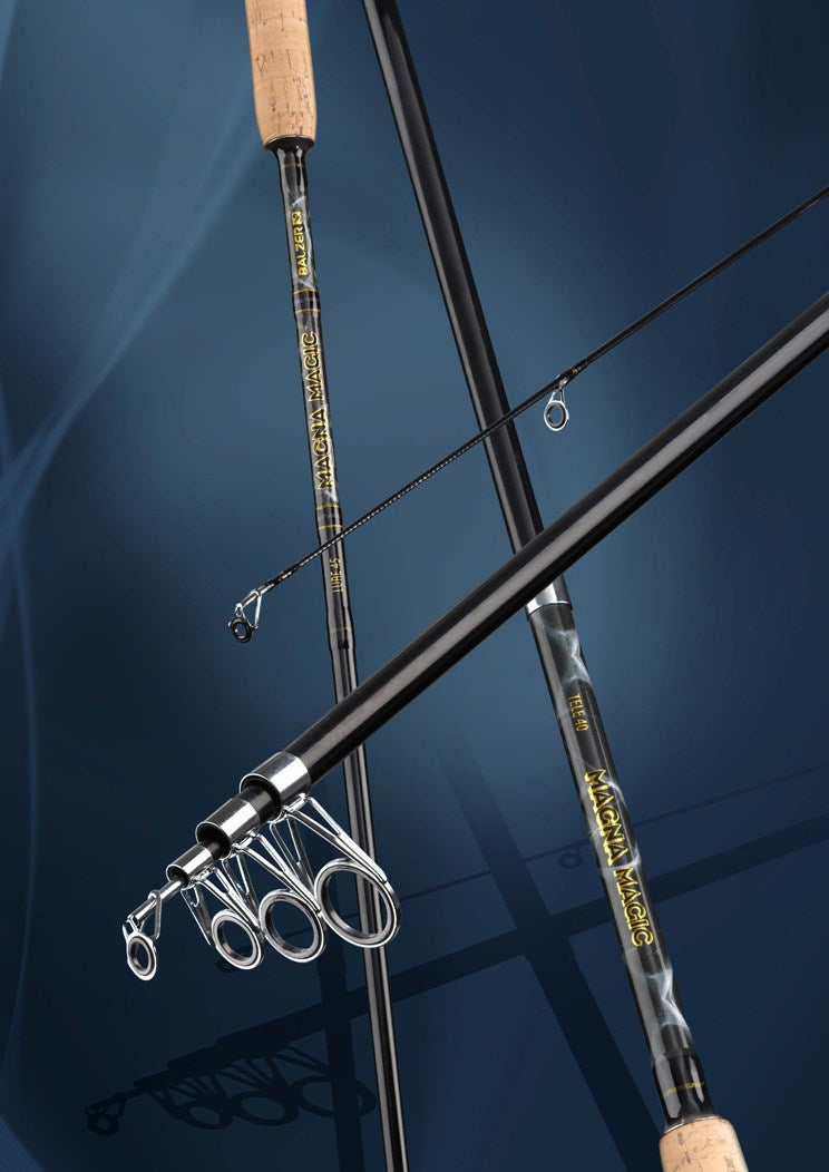 Canne à pêche Balzer Magna Magic Carp 3 brins 3,6 mètres 3lb 1,26 m encombrement 260 grammes