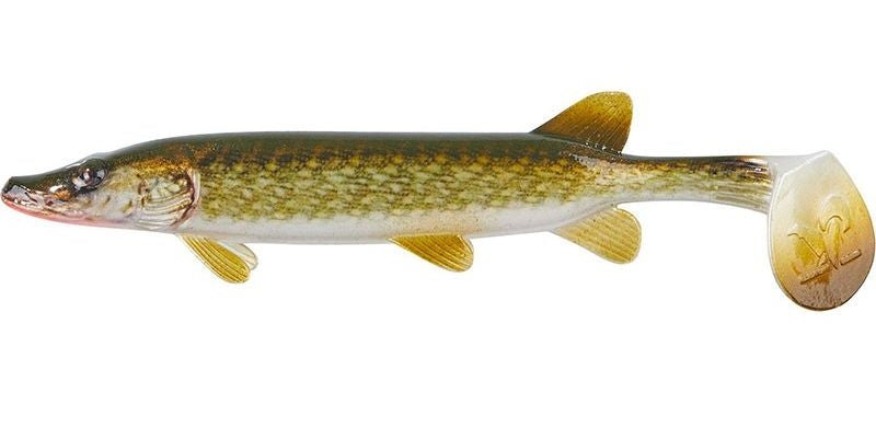 Leurre souple imitation brochet Shad Hecht 21 cm pour la pêche des carnassiers