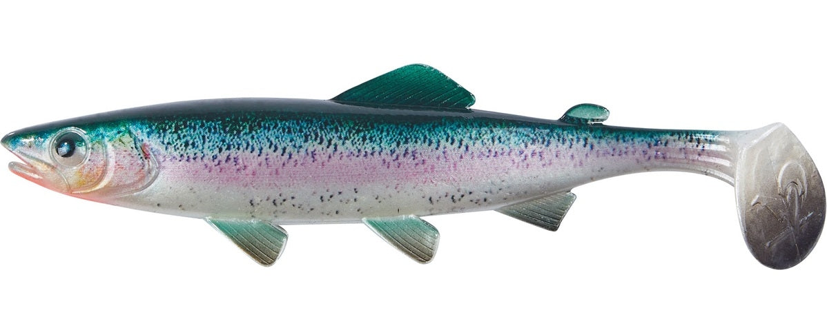 Leurre souple Clone Shad truite arc-en-ciel 12 cm pour la pêche aux carnassiers
